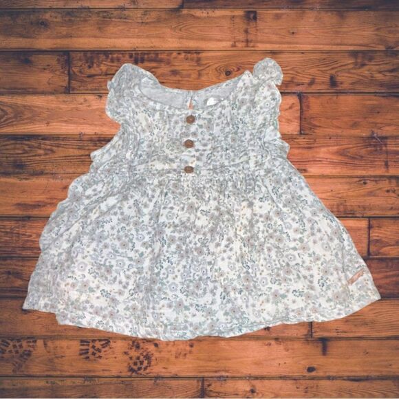 5 for $25🔥Tahari Baby Floral Ruffled Sleeve Dress Size 18M - Picture 1 of 6